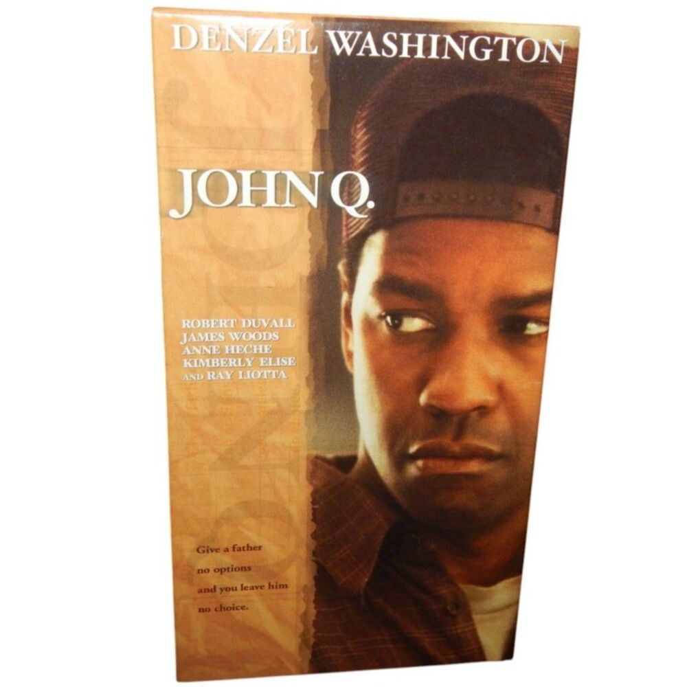 JOHN Q. vintage VHS in original paper case Denzel Washington Robert Duvall